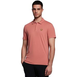 Lyle & Scott Concealed Button Korte Mouw Poloshirt Roze S Man