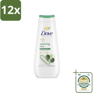 Dove Douchecrème - Hydrating Care - Aloe Vera - 400 ml - Voordeelverpakking - 12 stuks - Aloë Vera - Berkenwater