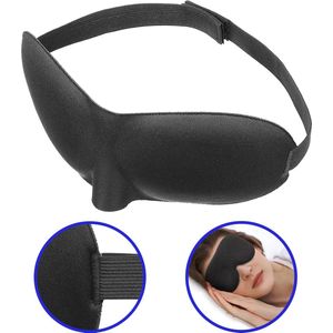 Slaapmasker Vrouwen Mannen Kinderen Slaapmasker 3D Comfortabel - Slaapmaskers Verstelbaar Oogmasker Verduisterend - Zwart