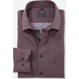 Olymp casual overhemd mouwlengte 7 bordeaux