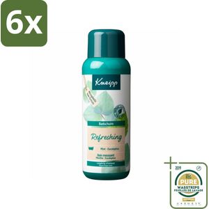 Kneipp - Badschuim - Mint Eucalyptus - Verfrissend - 400 ml - Voordeelverpakking - 6 stuks - Munt - Verfrissend