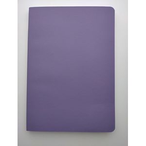 Notitieboek A5 - softcover - bullet yournal - schoolschrift -lavendel/lila