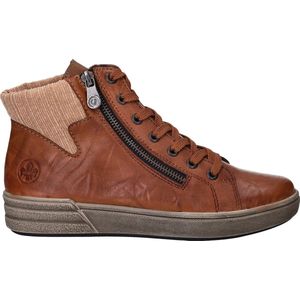Rieker - Veterboots - Imitatieleer - Gevoerd met Fake Fur - Antistress-voetbed