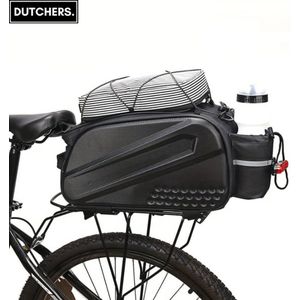 Dutchers.® Hard Shell Fietstas - Bikepacking - Afneembaar - Schoudertas - Handtas - Enkele Fietstas - Zwart - 14 Liter