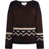 usha - FESTIVAL - Pullover - V-Ausschnitt - Stijlvol Strickmuster