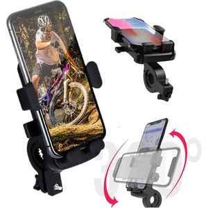 Telefoonhouder Fiets - Fietshouder - Scooter - Brommer - Motor - Smartphonehouder