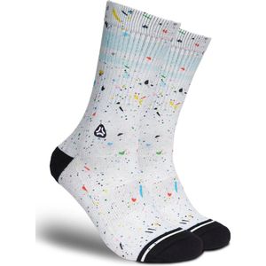 FLINCK Sportsokken - Spots - Maat 45-48 - Unisex - Heren Sokken - Dames Sokken - Naadloze sokken - Crossfit Sokken - Hardloop Sokken - Fitness Sokken - Fietssokken