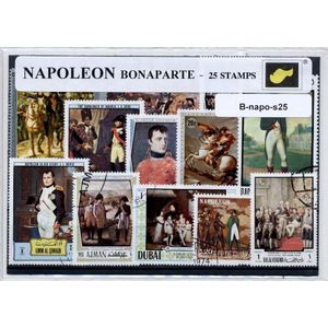 Napoleon Bonaparte – Luxe postzegel pakket (A6 formaat) - collectie van 25 verschillende postzegels van Napoleon Bonaparte – kan als ansichtkaart in een A6 envelop. Authentiek cadeau - kado - keizer - frankrijk - leger - oorlog - dictator - frankrijk