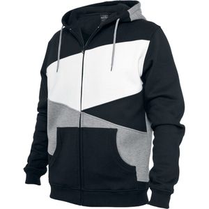 Urban Classics Zig Zag Zip Hoodie Heren Vest met capuchon - S