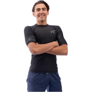 Watrflag Rashguard Barcelona - Heren - Zwart - UV beschermend surf shirt bodyfit S