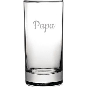 Gegraveerde longdrinkglas 28,5cl Papa