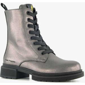 Hush Puppies dames veterboots zilver - Maat 39