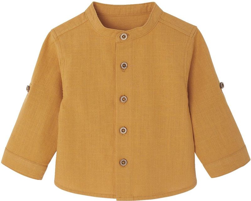 Vertbaudet - Babyhemd - Katoen - Met Opgerolde Mouwen