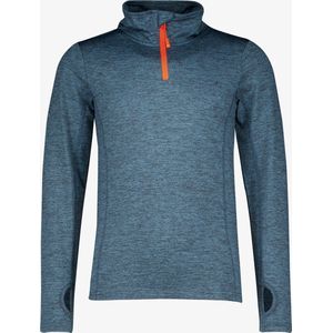 Mountain Peak kinder thermoshirt met rits blauw - Maat 110