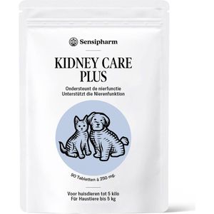 Sensipharm Kidney Care Plus voor kleine hondjes, katten en knaagdieren - Nieren Voedingssupplement - 90 Tabletten à 250 mg