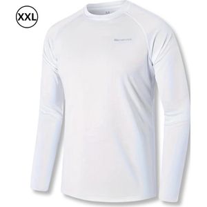 Bovista Rash Guard - Surf Shirt - Zwemkleding - UV Beschermende Kleding - Voor Zwemmen - Surfen - Duiken - Wit - Maat S