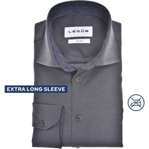 Ledûb modern fit staalgrijs mouwlengte 7