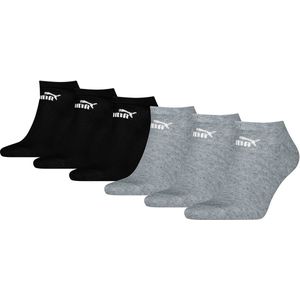 Puma unisex sneakersokken enkelhoog voor dames en heren, set van 6
