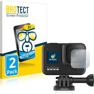 BROTECT - Screenprotector voor GoPro Hero 8 Black (Lens) - Folie Beschermfolie transparant 2 Stuks