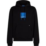 Karl Lagerfeld Jeans, Heren, Box Logo Hoodie, Regular Fit, Zwart, XS