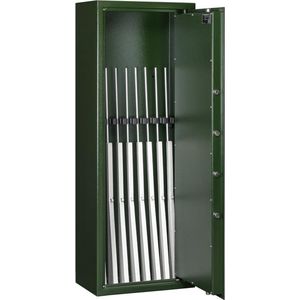 MustangSafes Wapenkluis MSG 3-19 S1 - 8 Wapenplaatsen - 148 cm Geweer lengte - Dubbelbaard Sleutelslot