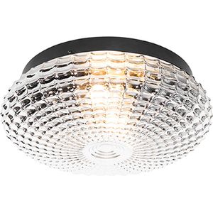 QAZQA nohmi - Klassieke Plafondlamp - 1 lichts - Ø 30 cm - Transparant - Woonkamer | Slaapkamer | Keuken
