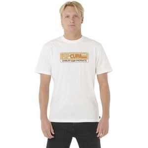 Rip Curl Surf Revival Station T-shirt Met Korte Mouwen Wit M Man