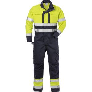 Fristads Hi Vis Airtech® Winteroverall Klasse 3 8015 Gtt - Hi-Vis geel/marineblauw - XL