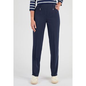 Damart - Klassieke broek met rechte pijpen - Dames - Blauw - 52