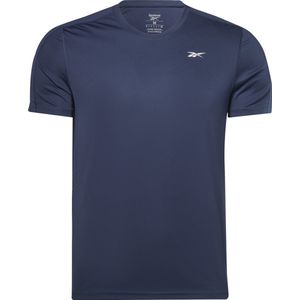 Reebok SS TECH TEE Heren Sportshirt - Navy - Maat XL