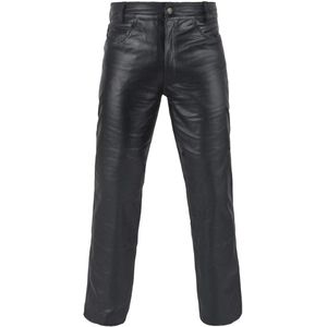 Echt leren broek voor motorfiets, volnerf leer, stijlvol en duurzaam