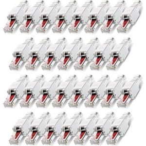 Gereedschapsvrije CAT 6 RJ45 Netwerkstekker - Vergulde Contacten