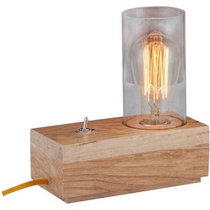 Özcan Lighting Light & Design Houten tafellamp glas 19 x 10 cm