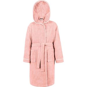 Premium badjas voor kinderen en tieners met capuchon, 100% katoen, Oeko-Tex Standard 100, badstof, maten 110 tot 176