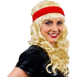 Witbaard Zweetband 5 Cm Katoen Rood One-size