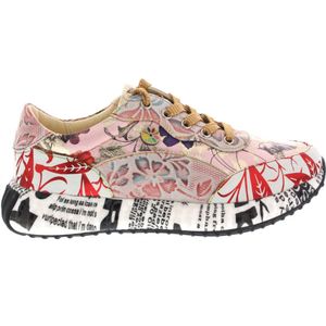 Laura Vita - Burton 31 - Dames Sneakers - Rood - Leer