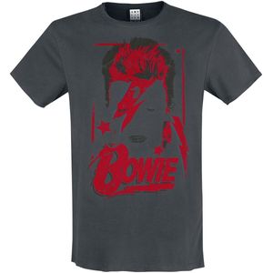 David Bowie Amplified Collection - Aladdin Sane Heren T-shirt - houtskool - L