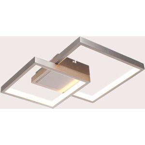 HighLight Piazza Plafondlamp 32 cm - RVS - Incl. 3-Stappendimmer