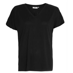MSCH Copenhagen Mschfenya Modal V Neck Tee Tops & T-shirts Dames - Shirt - Zwart - Maat S/M