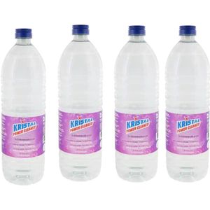 Schoonmaakazijn Lavendel - Poetsmiddel - Verwijdert kalk en groene aanslag - Schoonmaakmiddel- 4 x 1 Liter