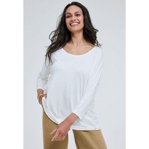 DIDI Dames Loose tee crew 3/4 sleeves Offwhite maat 38