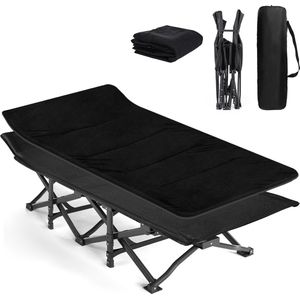 CALIYO - Eenpersoonsbedden - Plooibed / Vouwbed - Draagbaar Opklapbed - Sarah - - 71x188cm Afneembare Matras - Draagvermogen 200KG