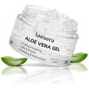 Laesera Aloë Vera Gel - 91% Puur - Bodycrème - Voor Gezicht & Lichaam - Huidverzorging - Crème - 150ML