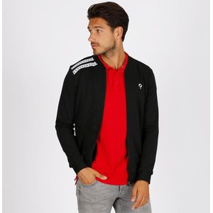 Q1905 - Vest Tirns - Zwart - Retro Sportvest - Sweatstof