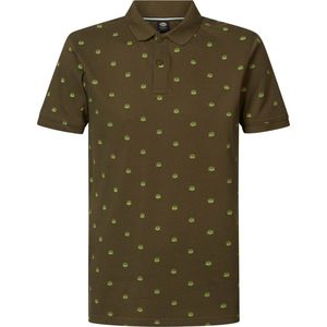 Petrol Industries - Heren All-over Print Polo Biloxi Beach - Groen - Maat XL