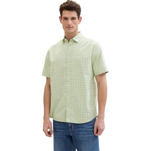 Tom Tailor Overhemd Overhemd Met Grafische Print 1041351xx10 35377 Mannen Maat - XXL