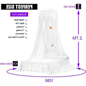 Klamboe bedhemel meisjes - dubbele kinderhemel muggennet prinses - kinderen prinses accessoires decoratie kinderkamer bed Canopy