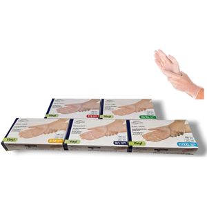 Hygonorm wegwerp handschoenen vinyl poedervrij maat L 100 stuks