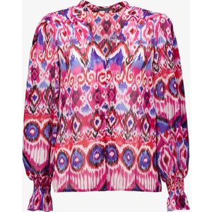 TwoDay dames blouse met tribal print - Roze - Maat XXL