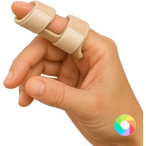 Vingerspalk beige verkrijgbaar in 6 kleuren - vingerbrace - vingerspalken - vinger splint - mallet vingerspalk - triggerfinger spalk